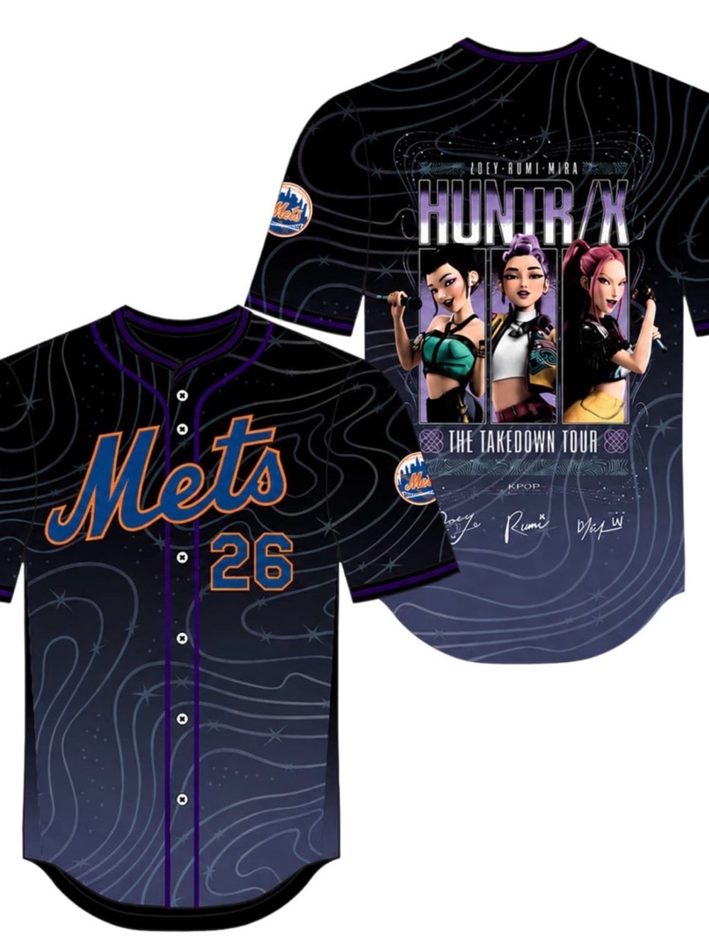 Mets K-Pop Demon Hunters Baseball Jersey Collaboration